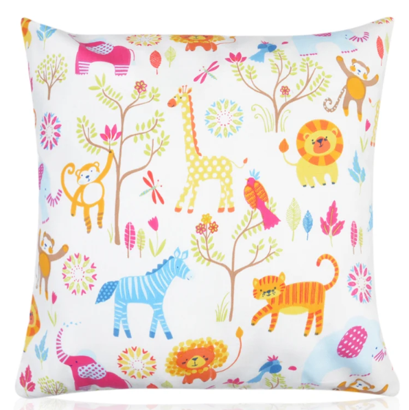 Jungle Boogie Zoo Animal Cushion hollowfibre filled