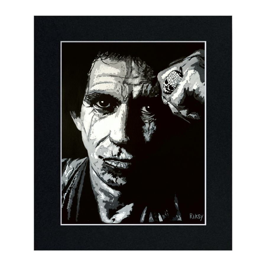 KEITH RICHARDS - Art Print with Mount