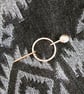 Copper Shawl Pin, Patterned Clasp - Image 7