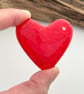 Red Fused Glass Heart - Image 5