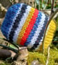 Handknitted Cornish Positivity Pebble. Colours of Cornwall. Colours of Cornwall - Image 1