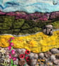 Needle felt and embroidered picture -  Buttercup field - Image 5
