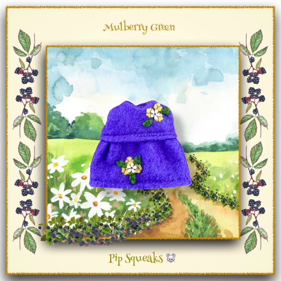 Pip Squeaks’ Embroidered Purple Dress 