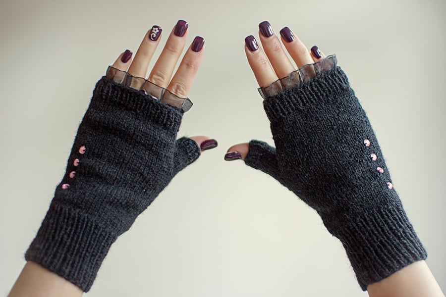 Fingerless Gloves,Mittens