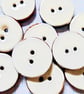 10 Pink Coconut Shell, Enamelled Buttons - Image 4