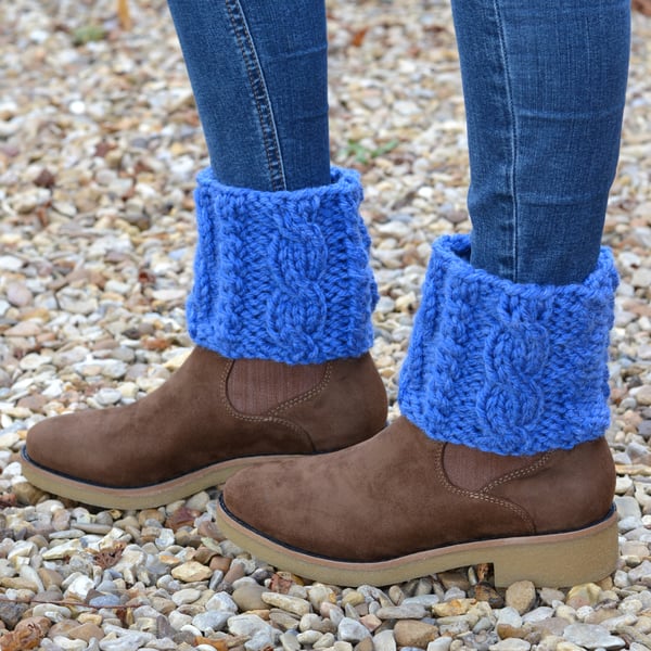 Boot Toppers  Super Chunky  Knitted Boot Cuffs, 