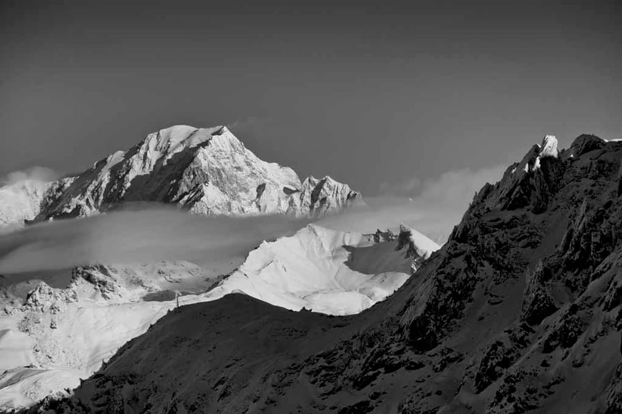 Mont Blanc Les Arcs French Alps France Photograph Print