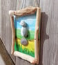 Pebble Puffin Driftwood Wall Art - Handmade Coastal Bird Art - One-of-a-Kind - Image 6