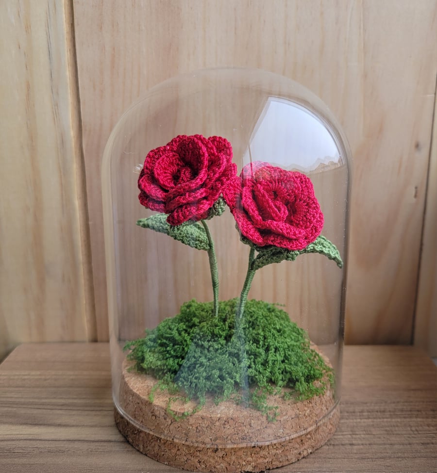 Eternal Crochet Rose Dome