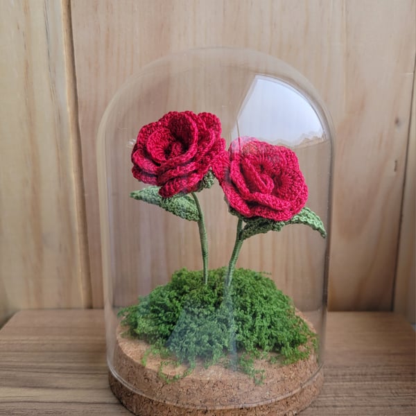 Eternal Crochet Rose Dome