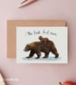 Bear Father's Day Card - 1st Father's Day Card, Dads Birthday card