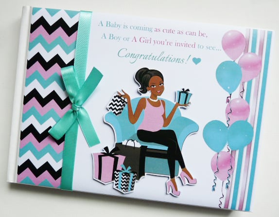 Mum to be boy baby shower guest book, boy baby shower gift