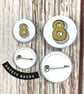 Birthday Button Number pin badges, small & large Fun Birthday's 1-10  - Image 2