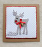 Luxury Handmade Christmas Reindeer Card - Image 2