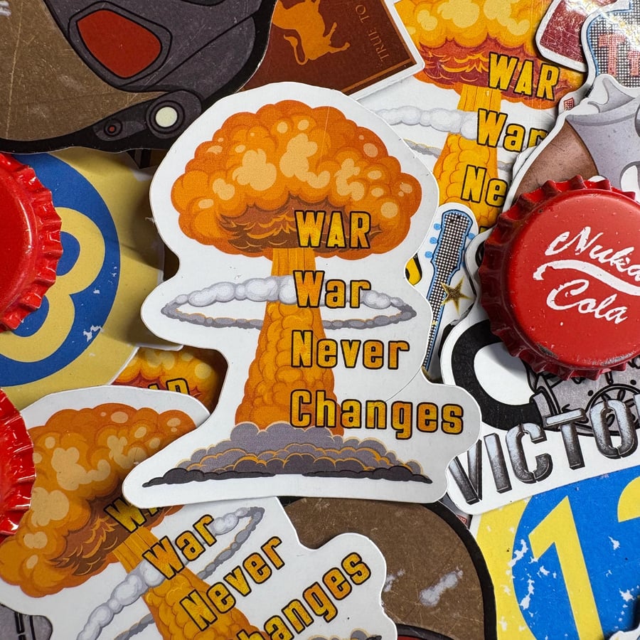 Fallout Sticker: War Never Changes (2.5 inch)