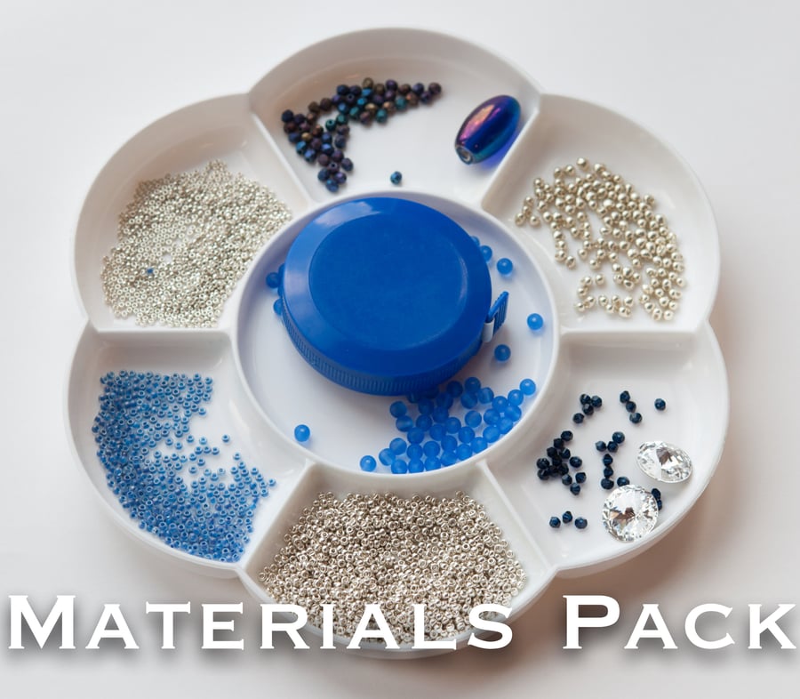 For Berenice - Materials Pack for Baroque TM Surround - Silver and Sky Blue 