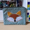 Fox Appliqué Purse 