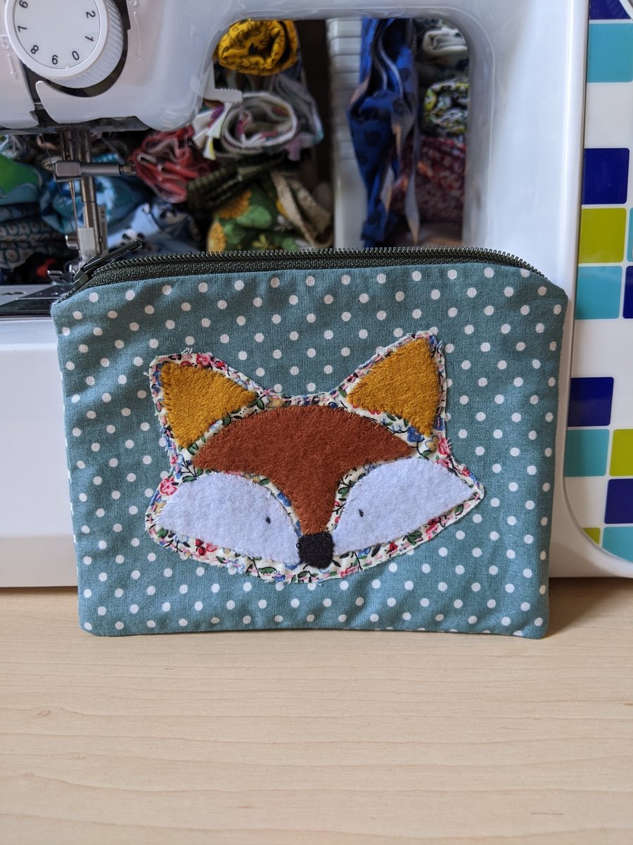 Fox Appliqué Purse 