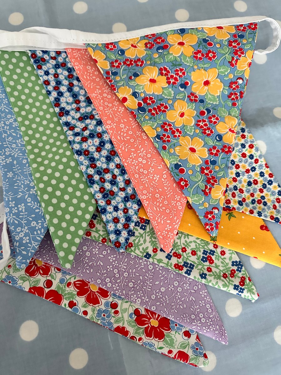 Moda Fabric Spring, Summer Bunting, 