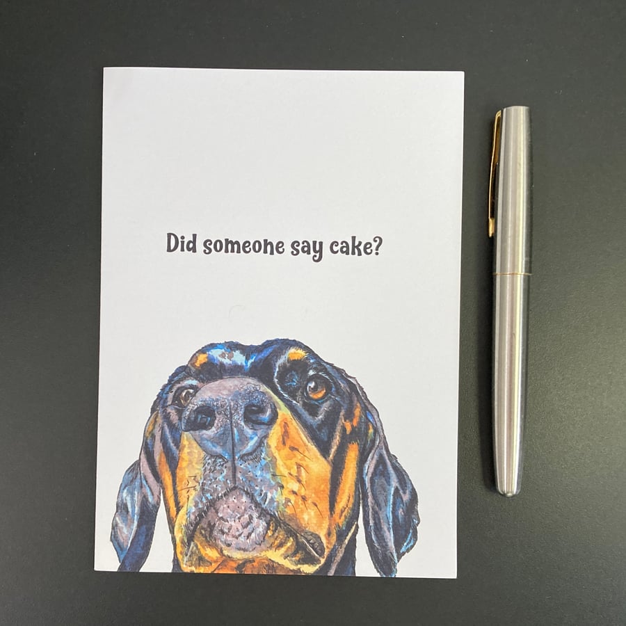 Doberman Birthday Card. Personalised Doberman Dog Card. Blank Doberman Card.