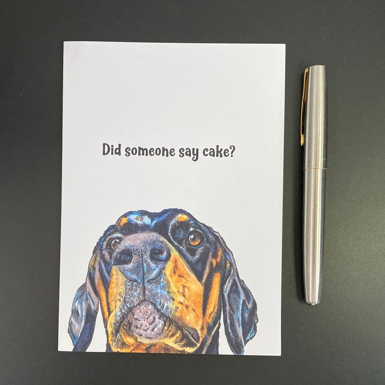 Doberman Birthday Card. Personalised Doberman Dog Card. Blank Doberman Card.