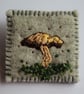 Mushroom in the Moss Embroidered Brooch - Image 1