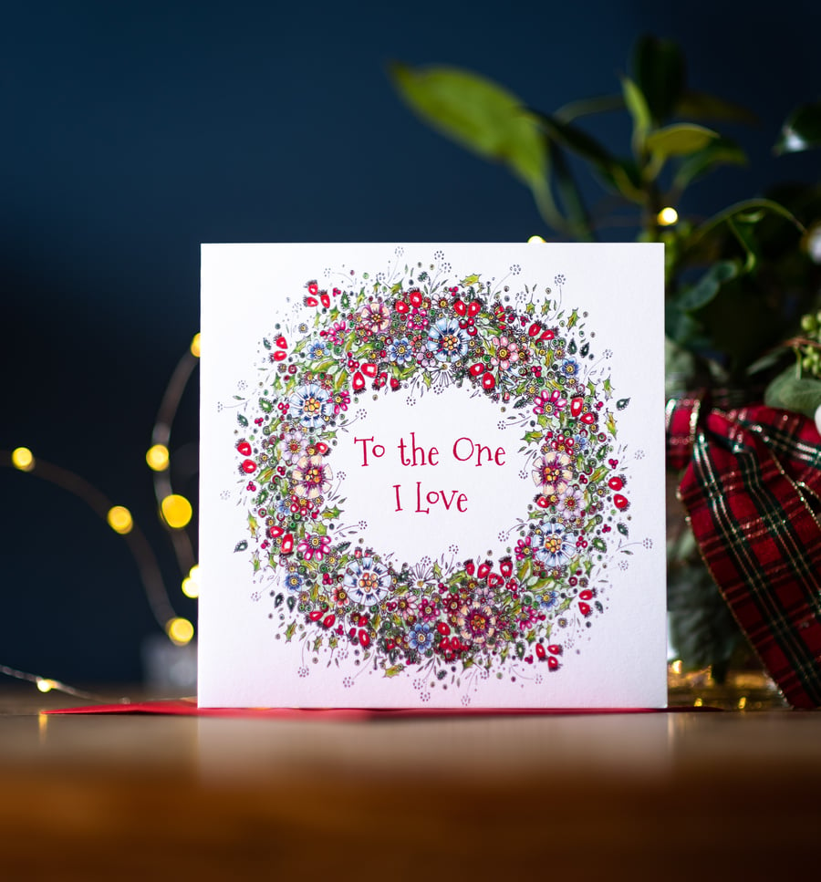 Christmas 'To the one I love' single Christmas Card