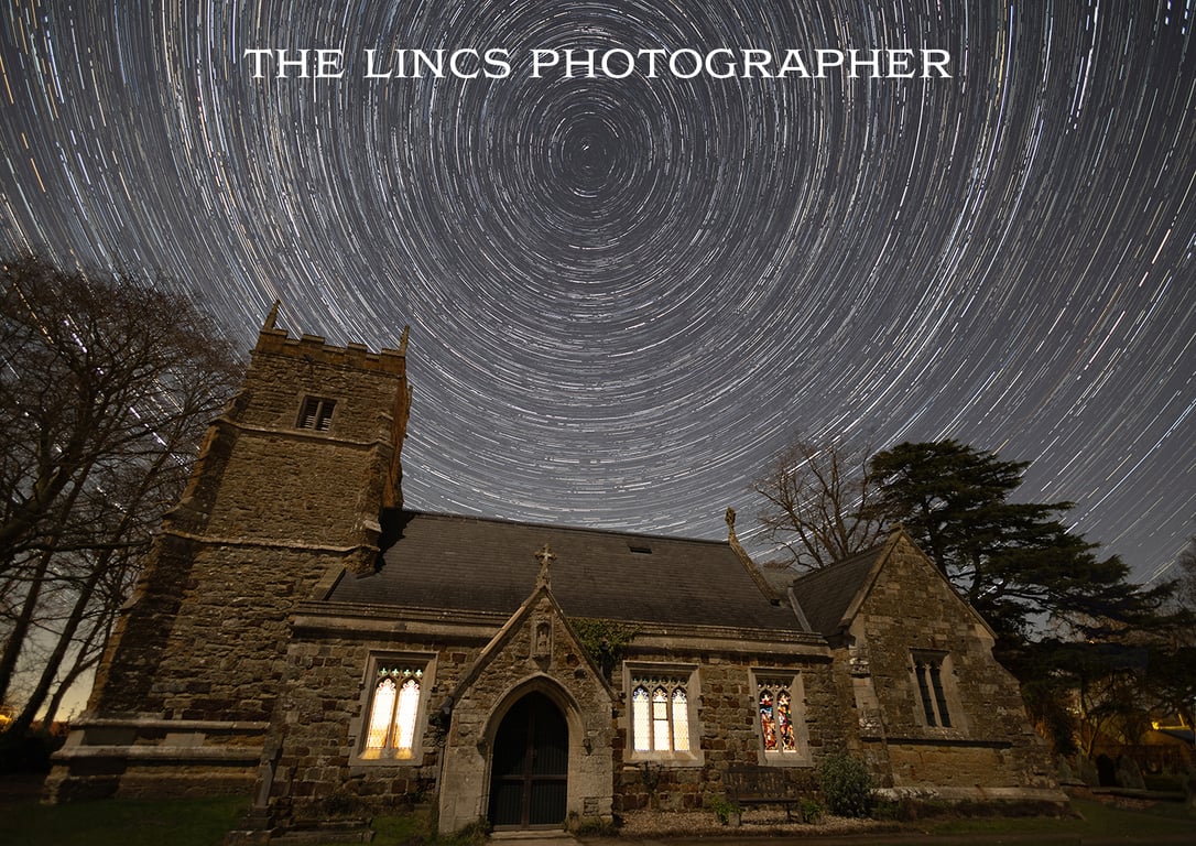 Star Trail Circles print