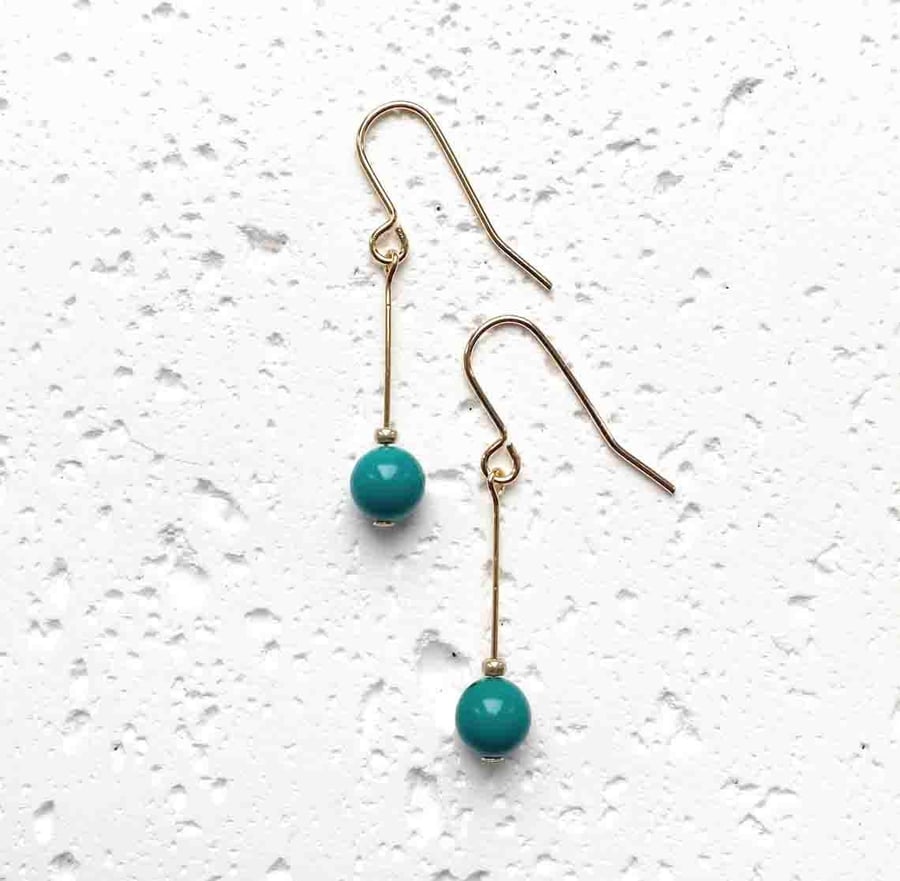 Orion Drop Earrings - Turquoise