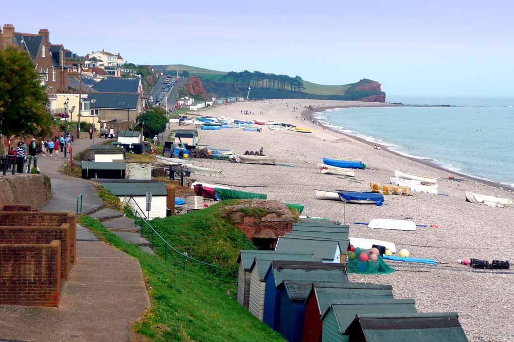 Budleigh Salterton Beach Jurassic Coast Photograph Print