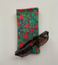 Klimt Farm Flowers Design Print Quilted Fabric Glasses Case - Image 6