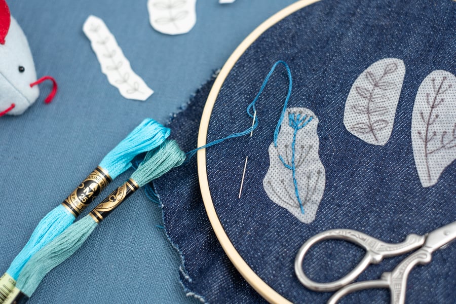 Large Stick and Stitch Designs: Dissolvable Patterns for Embroidery