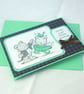 Handmade anniversary card - dancing bears  - Image 2
