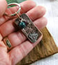 Keyring, Copper and Sterling Silver Cuddly Bear Bag Charm - Image 3