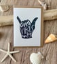 Good Vibes Only Shaka Greeting Card - Image 4