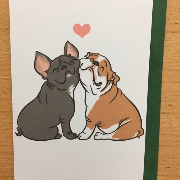 Bulldog Love card 