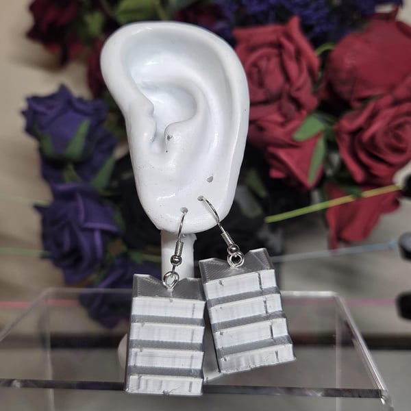 Steel step's pro wrestling earrings: Wrestling Jewelry AEW WWE WWF Jewellery