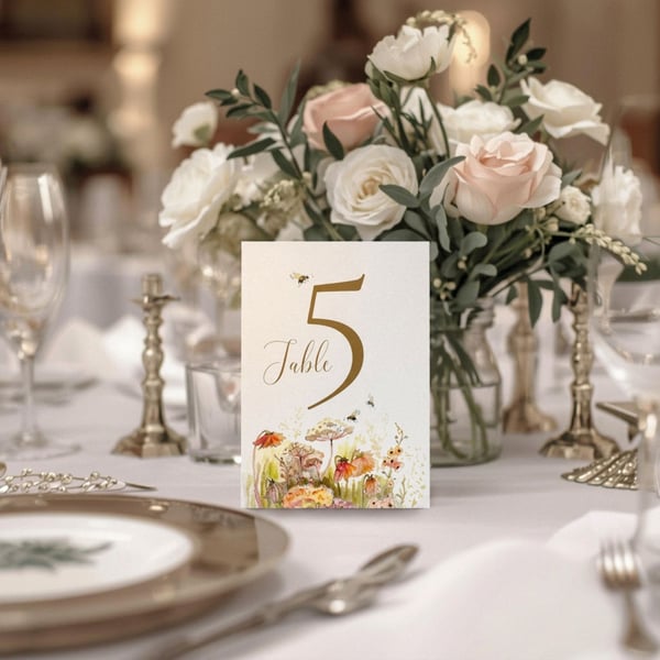 Wedding Table Number, PDF, Printable