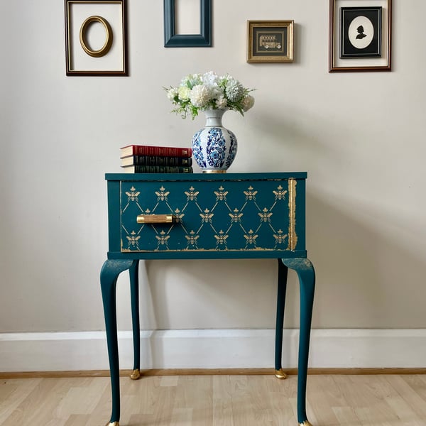Unique  Vintage  Side Table, Cabinet , Night Stand
