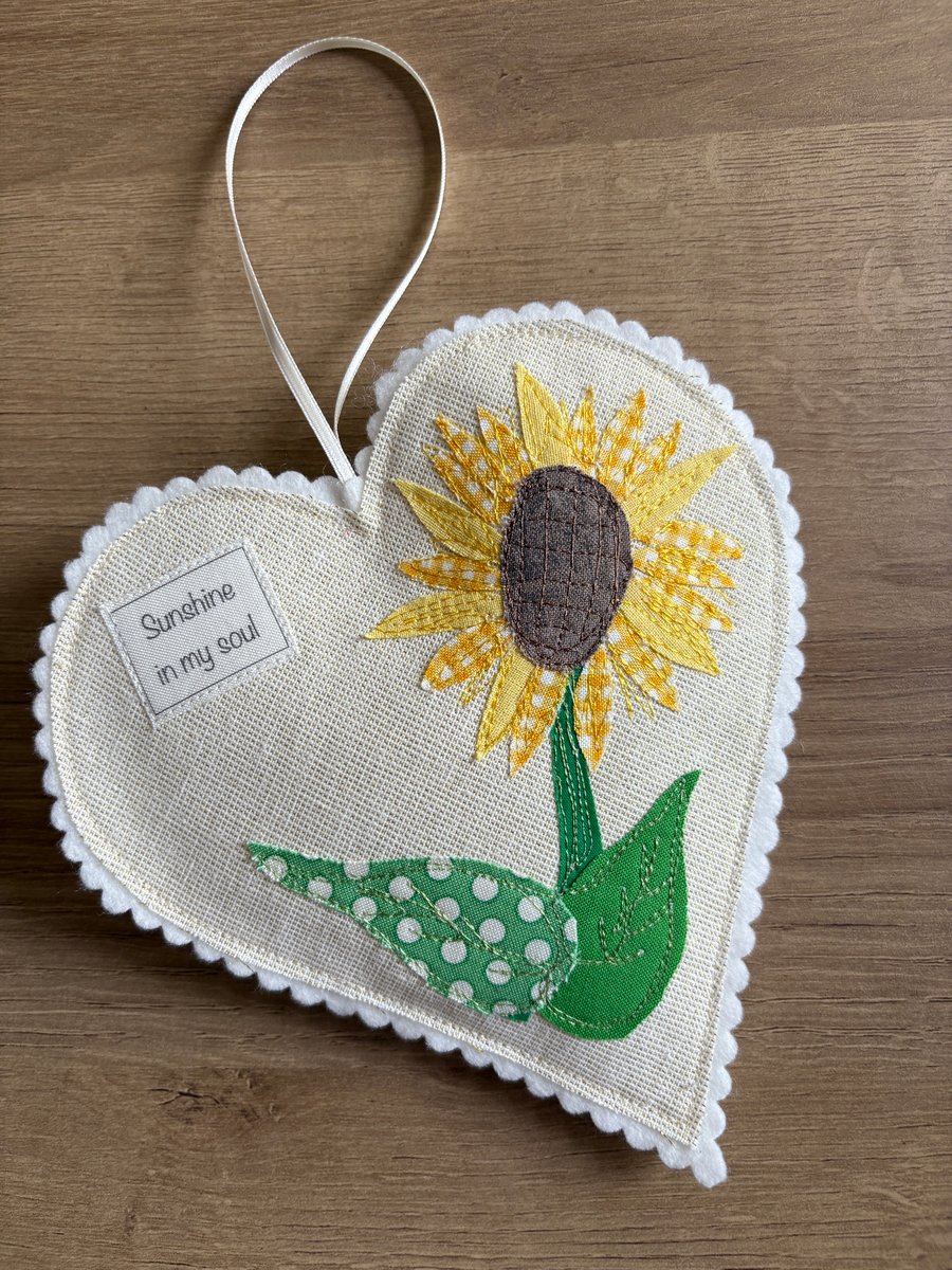 Sunflower Hanging Heart