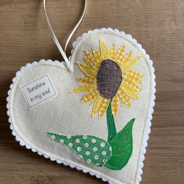 Sunflower Hanging Heart