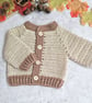 Summerween Crochet Baby Cardigan - First Autumn Gift - Image 3
