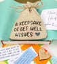 Get Well Wishes Keepsake Bag, 31 Uplifting Quotes, Thinking of You Feel Better