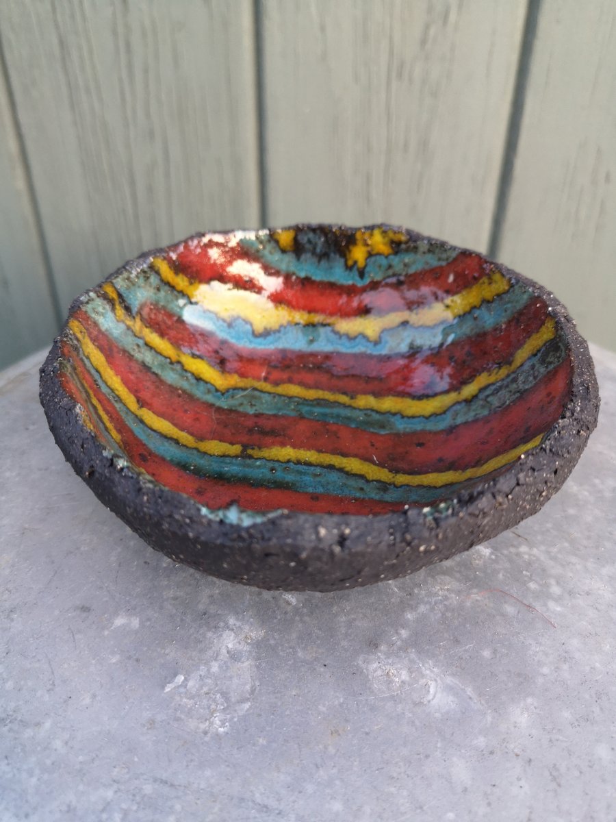 Small & Stripy Rustic Bowl