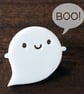 Little Ghost Kawaii Brooch or Pin for Halloween - Image 1