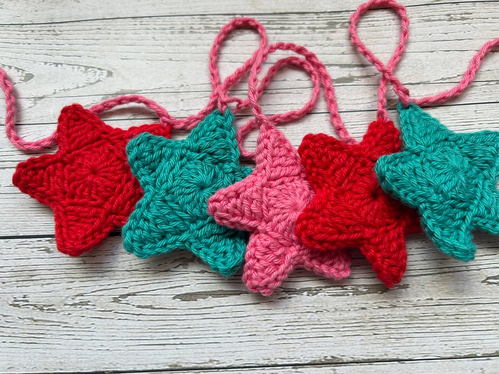 Crochet Star Garland 