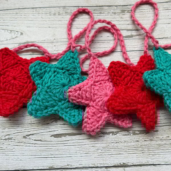 Crochet Star Garland 
