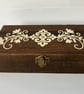 Decorative Brown and Cream Jewellery Trinket Box