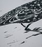 Starling Linocut Art Print - Image 8