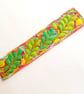 Handmade Embroidered Fabric Bookmark Textile Art Book Lover Gift 